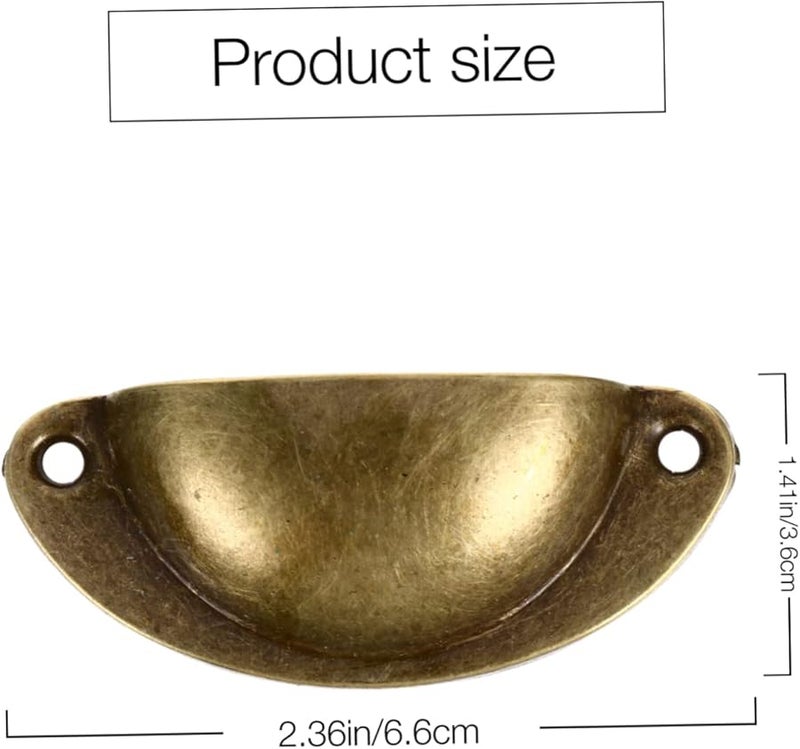 10Pcs Golden Iron Drawer Pulls Cabinet Handles Dresser Knobs Pull Handle - Image 2